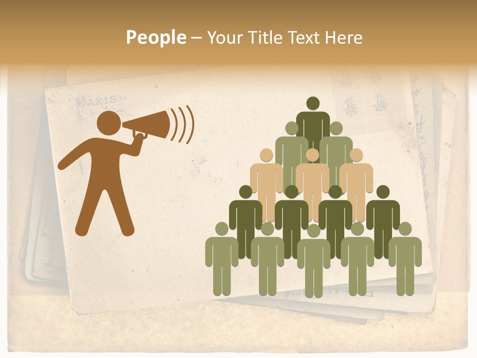 Postcard Antique Retro PowerPoint Template