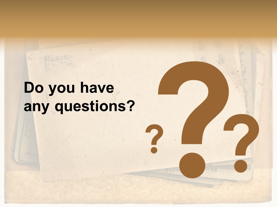 Postcard Antique Retro PowerPoint Template