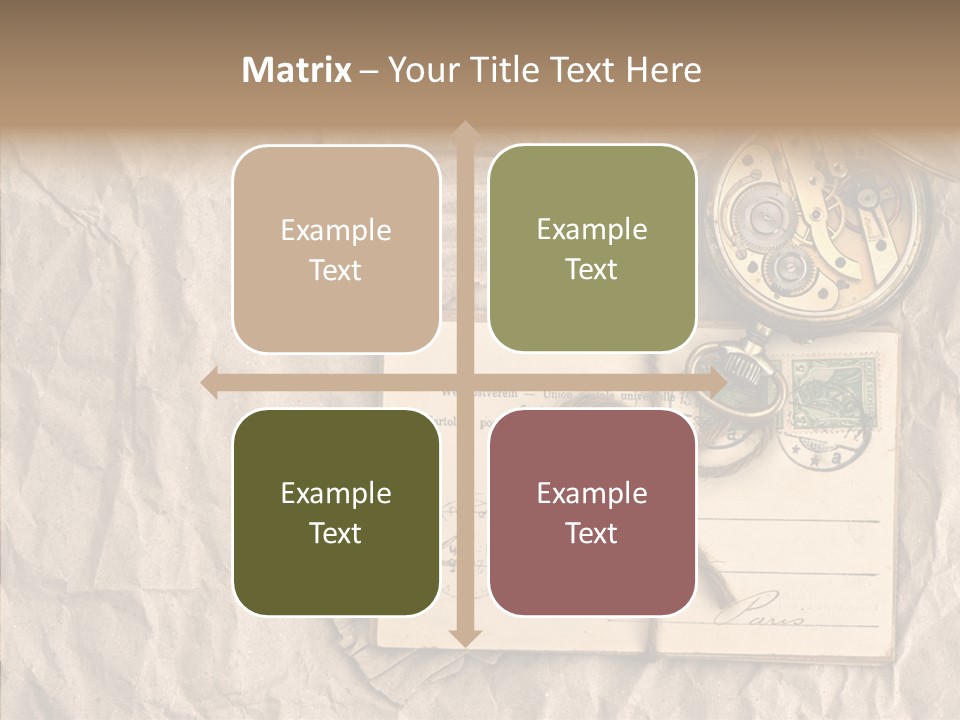 Rustic Post Metal PowerPoint Template