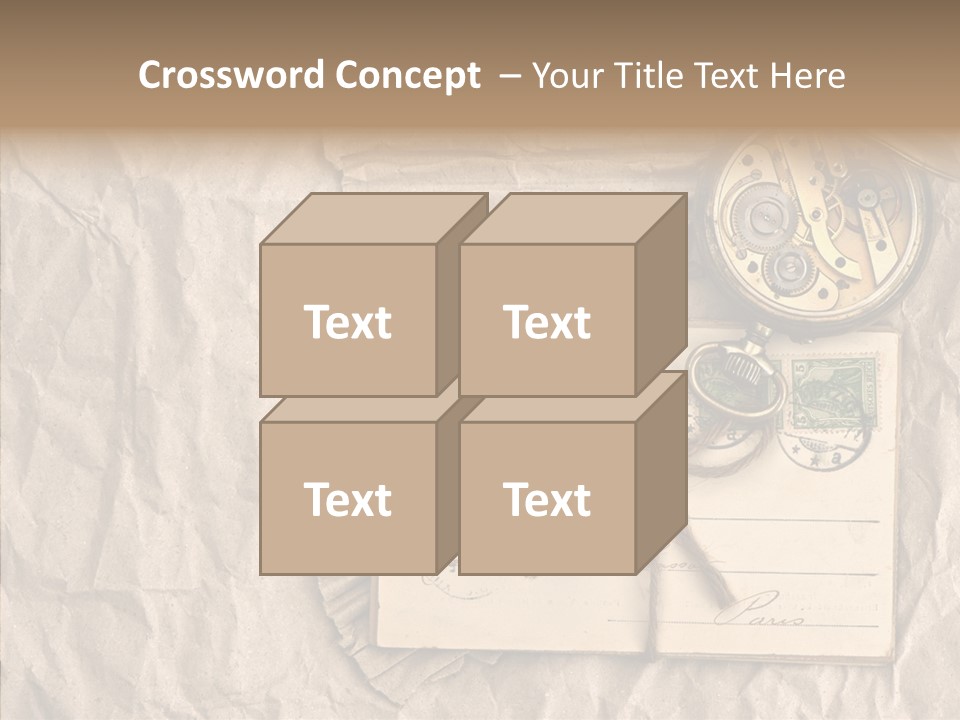 Rustic Post Metal PowerPoint Template