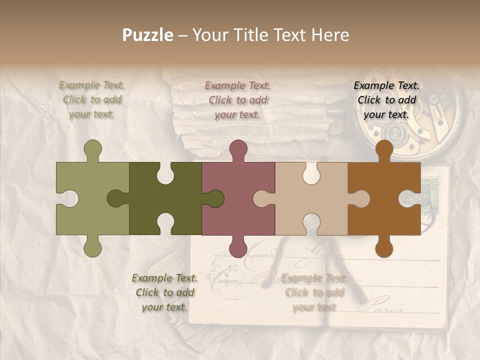Rustic Post Metal PowerPoint Template