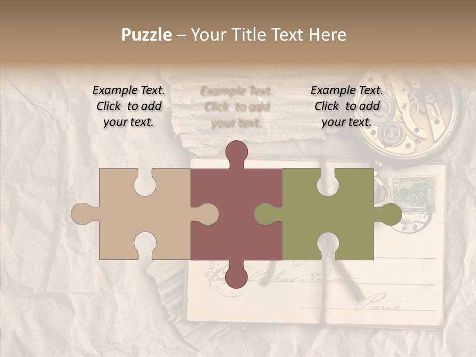 Rustic Post Metal PowerPoint Template