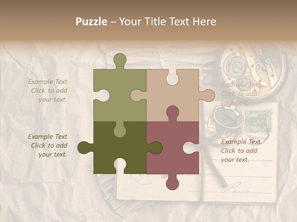 Rustic Post Metal PowerPoint Template