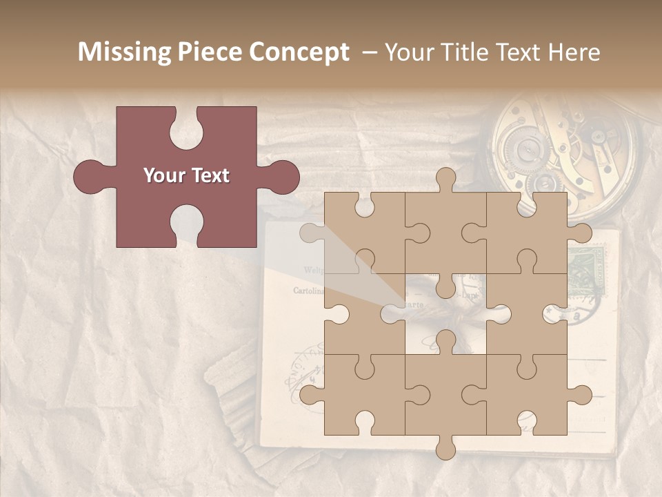 Rustic Post Metal PowerPoint Template