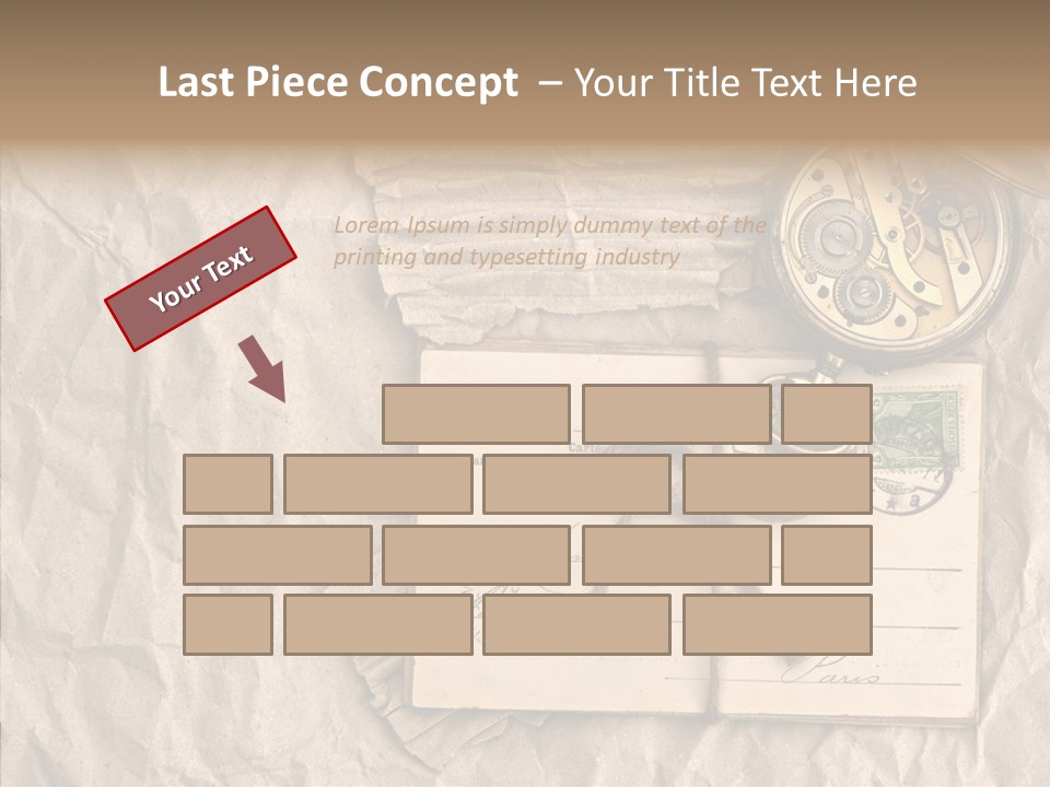 Rustic Post Metal PowerPoint Template