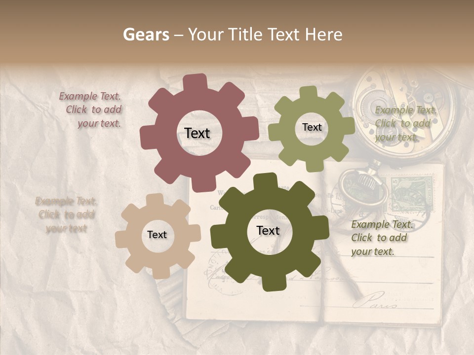 Rustic Post Metal PowerPoint Template