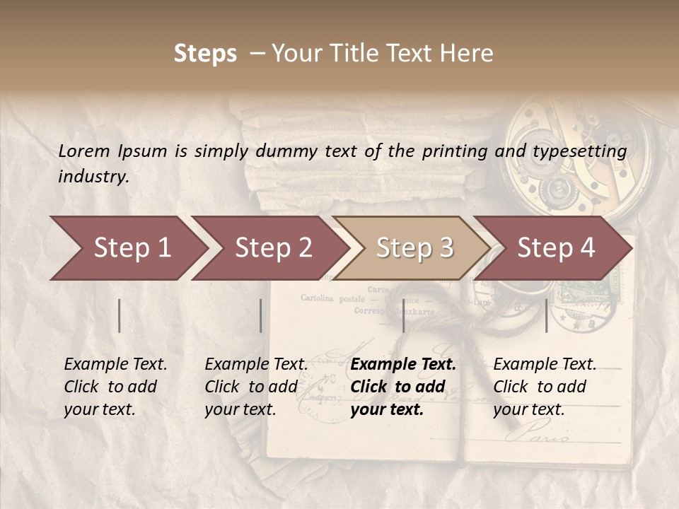 Rustic Post Metal PowerPoint Template
