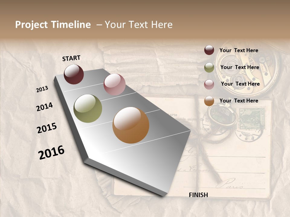 Rustic Post Metal PowerPoint Template