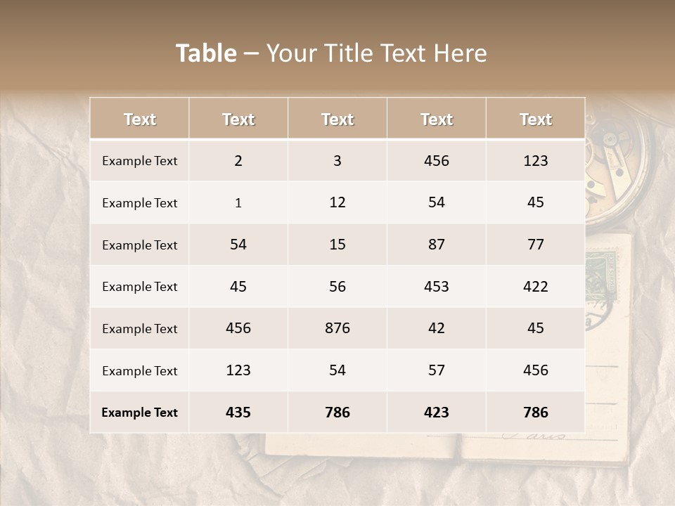 Rustic Post Metal PowerPoint Template