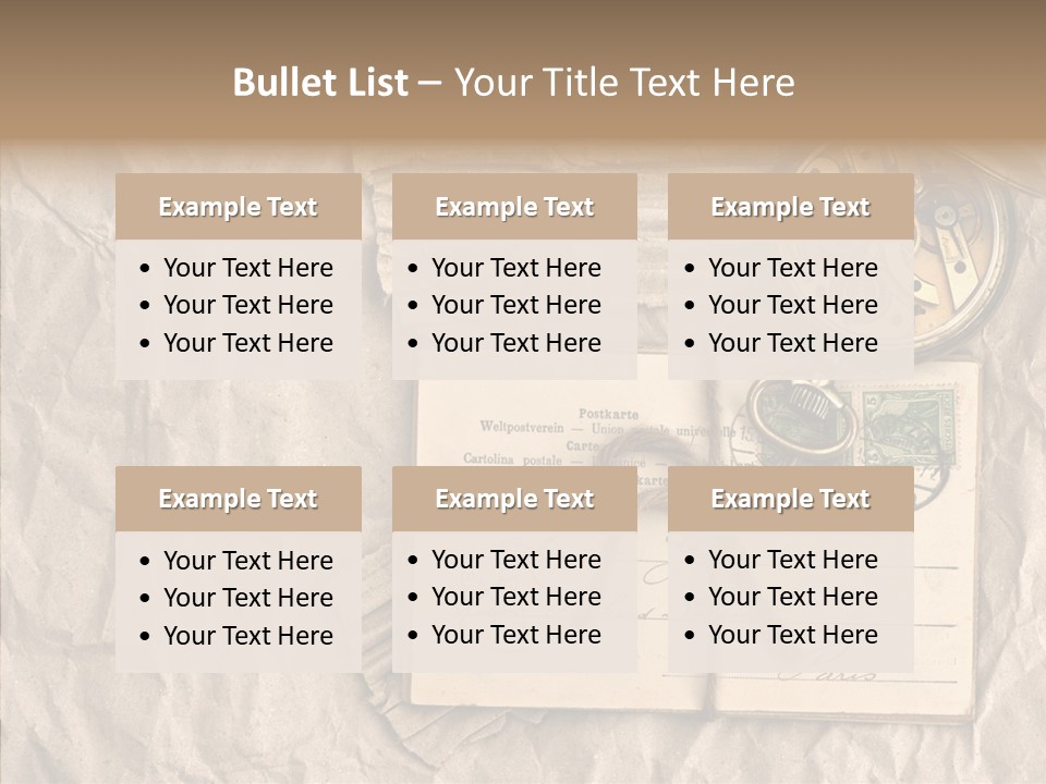 Rustic Post Metal PowerPoint Template