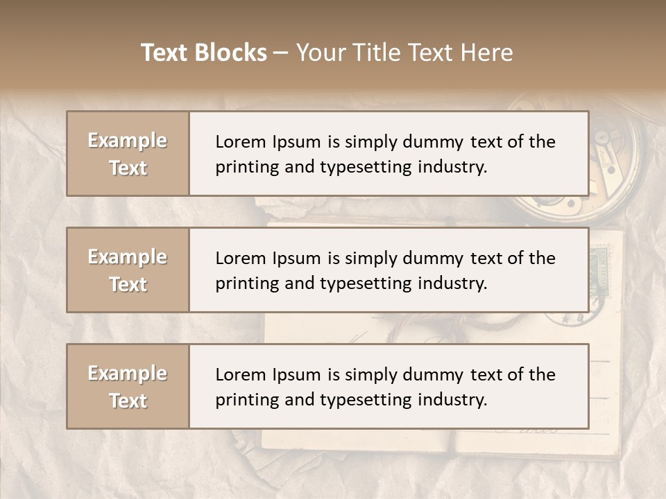 Rustic Post Metal PowerPoint Template