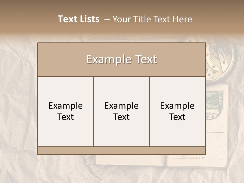Rustic Post Metal PowerPoint Template