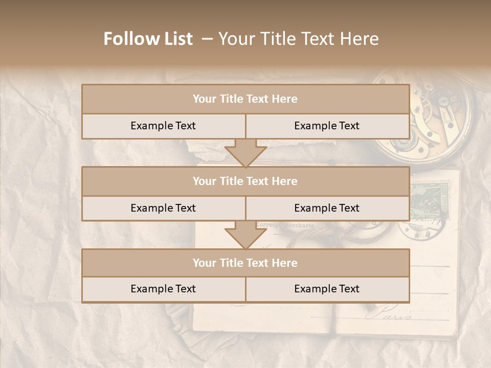 Rustic Post Metal PowerPoint Template