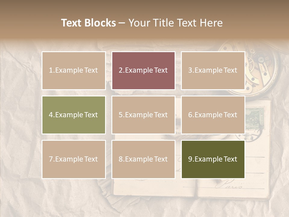Rustic Post Metal PowerPoint Template