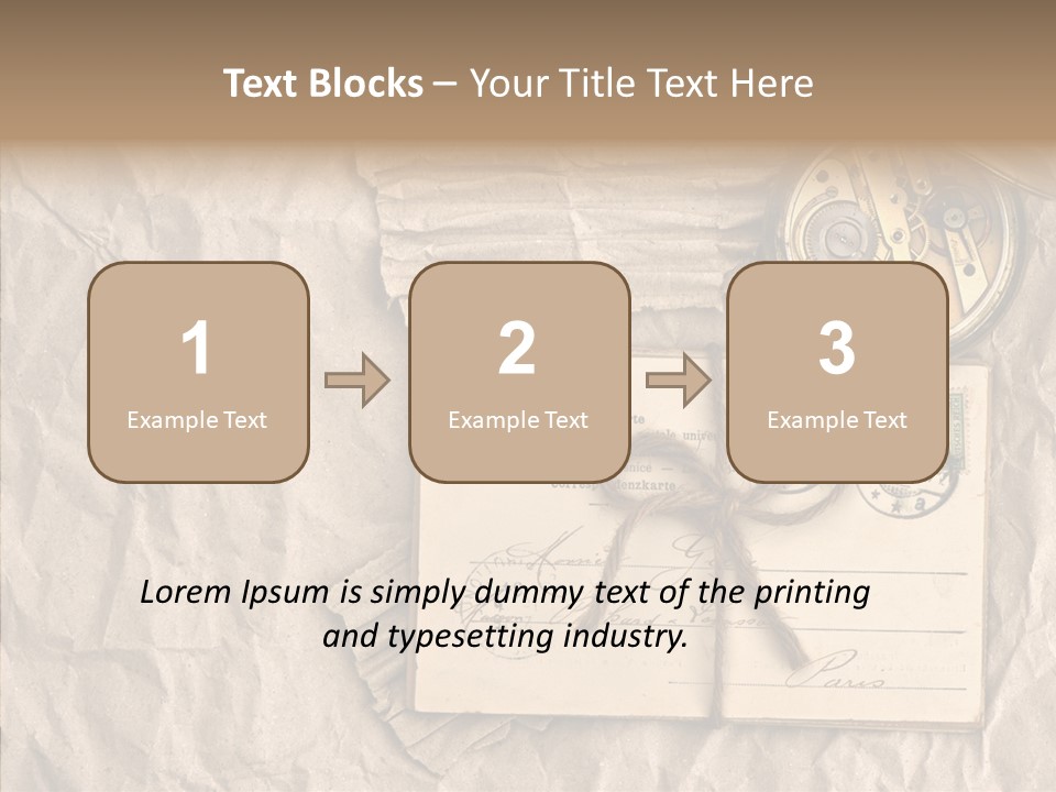 Rustic Post Metal PowerPoint Template