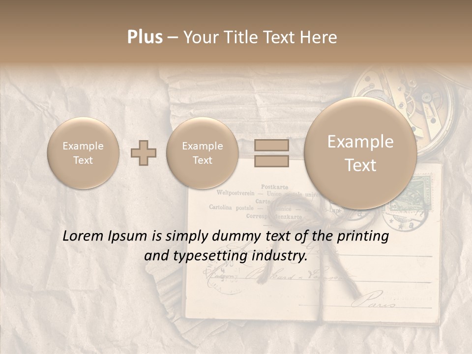 Rustic Post Metal PowerPoint Template