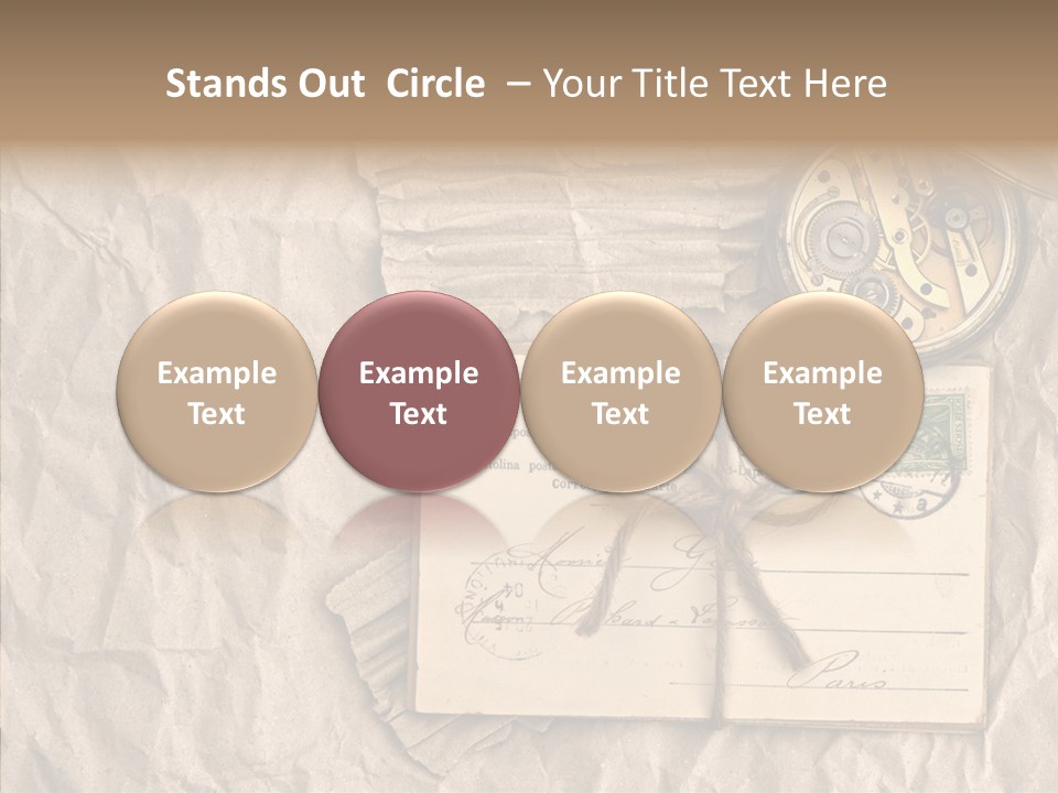 Rustic Post Metal PowerPoint Template