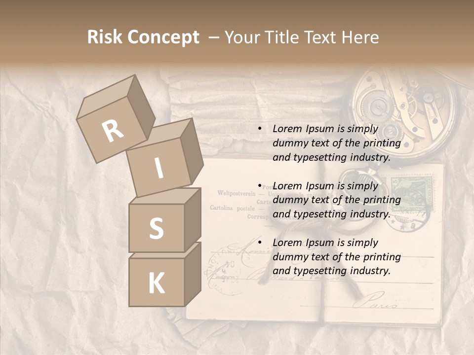 Rustic Post Metal PowerPoint Template