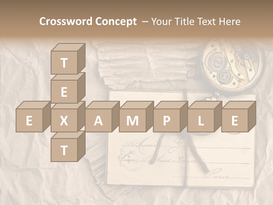 Rustic Post Metal PowerPoint Template
