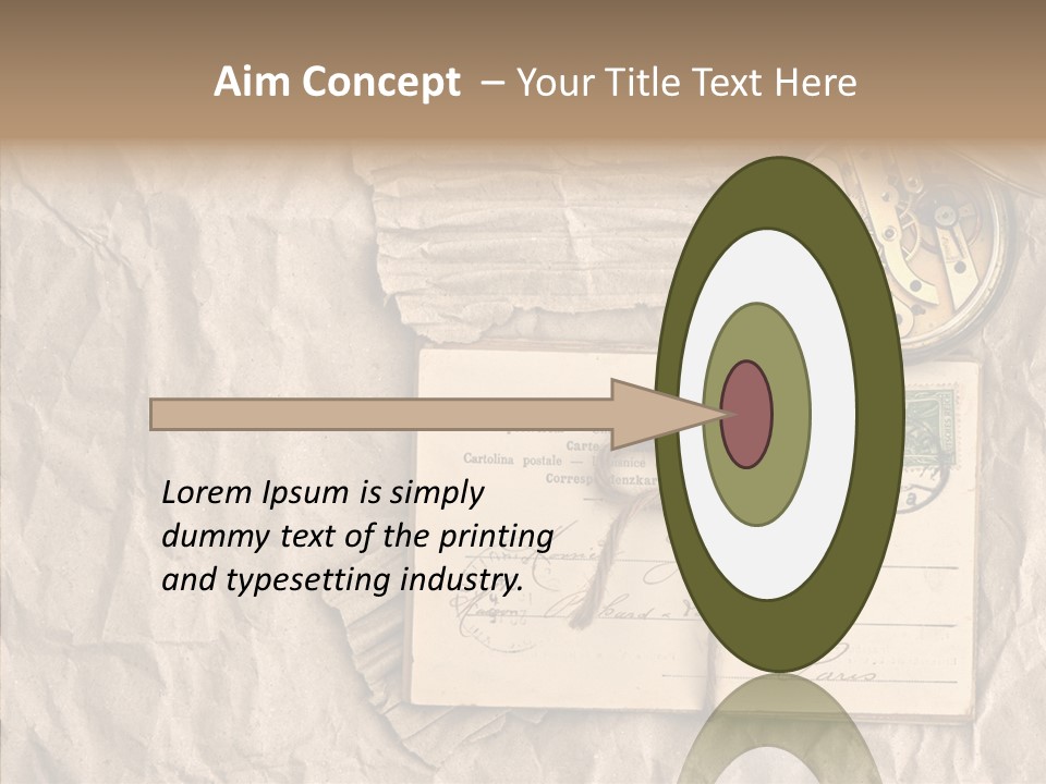 Rustic Post Metal PowerPoint Template