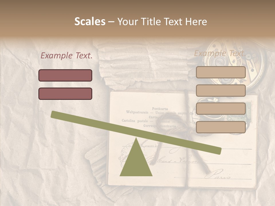 Rustic Post Metal PowerPoint Template