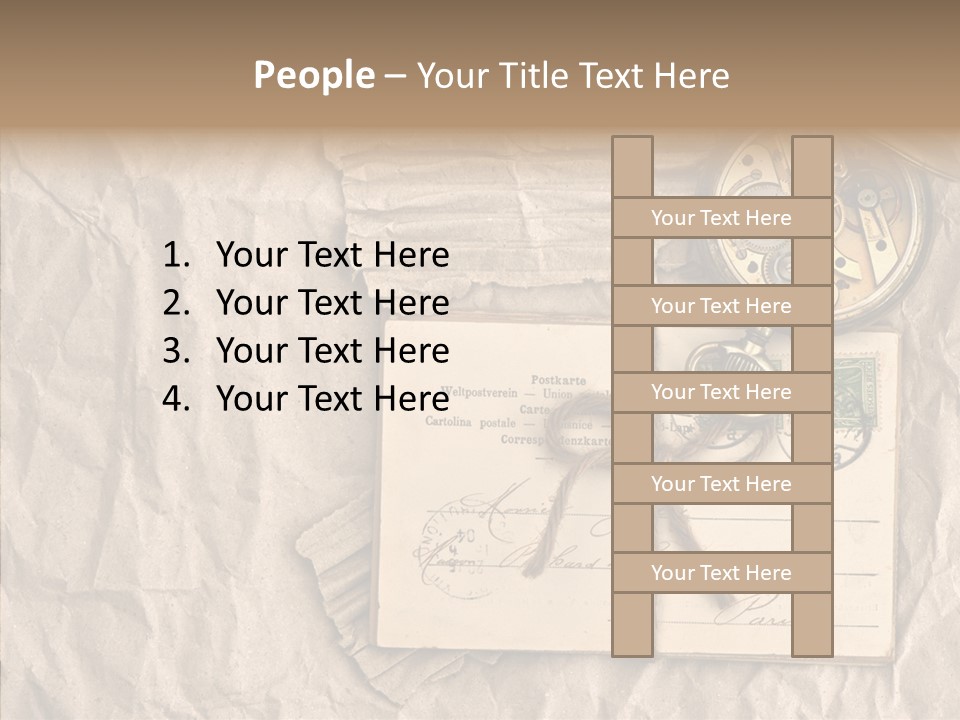 Rustic Post Metal PowerPoint Template