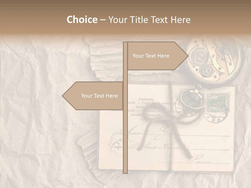 Rustic Post Metal PowerPoint Template