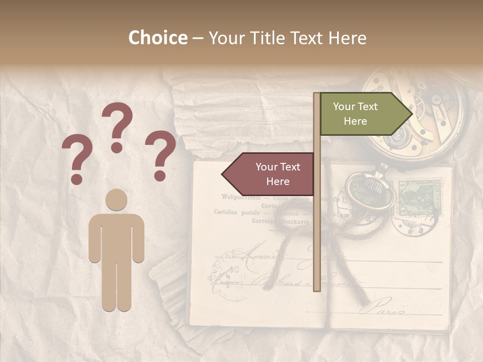 Rustic Post Metal PowerPoint Template