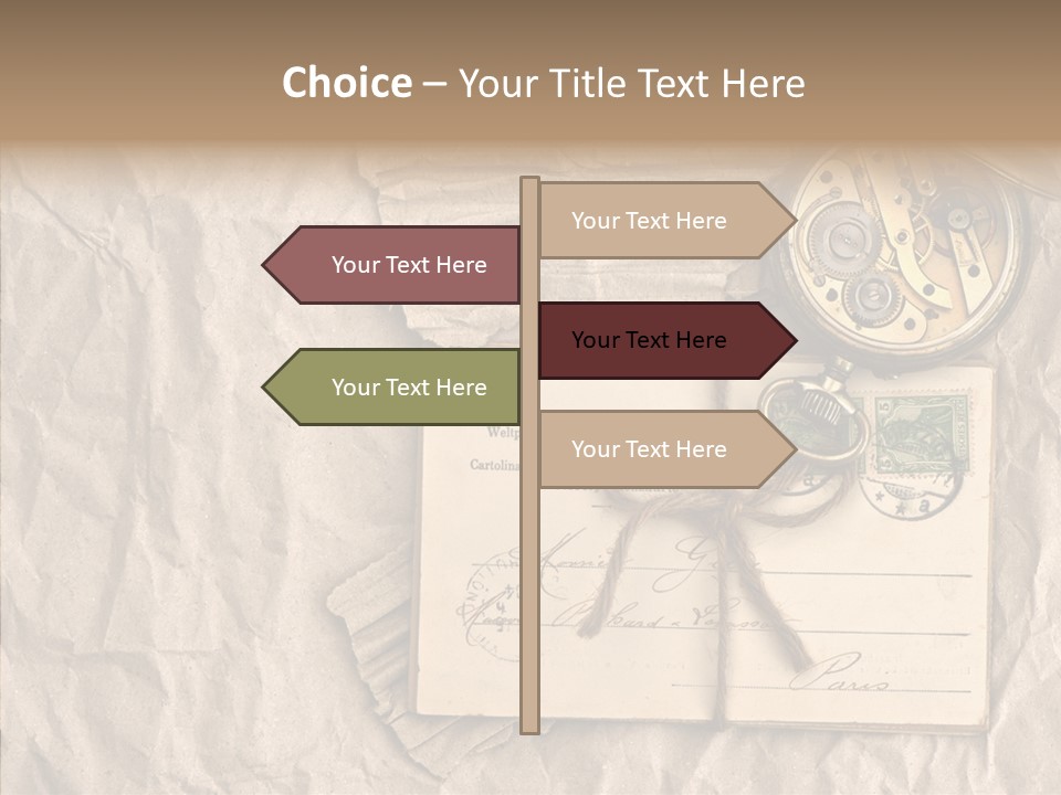 Rustic Post Metal PowerPoint Template