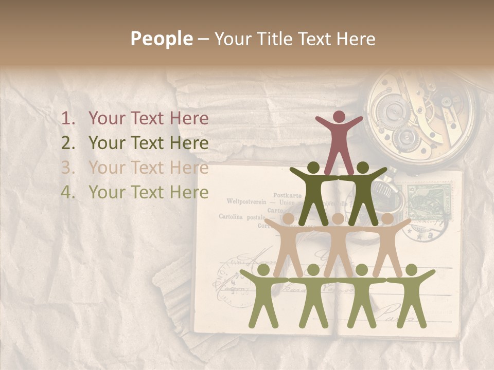 Rustic Post Metal PowerPoint Template