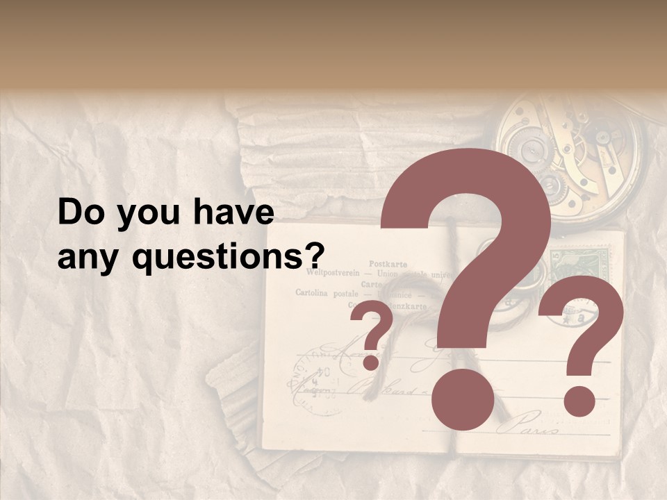 Rustic Post Metal PowerPoint Template