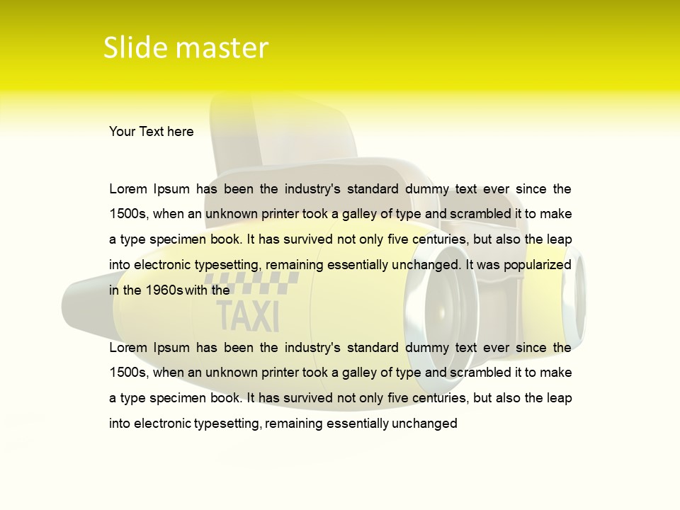 Airplane Background Transportation PowerPoint Template