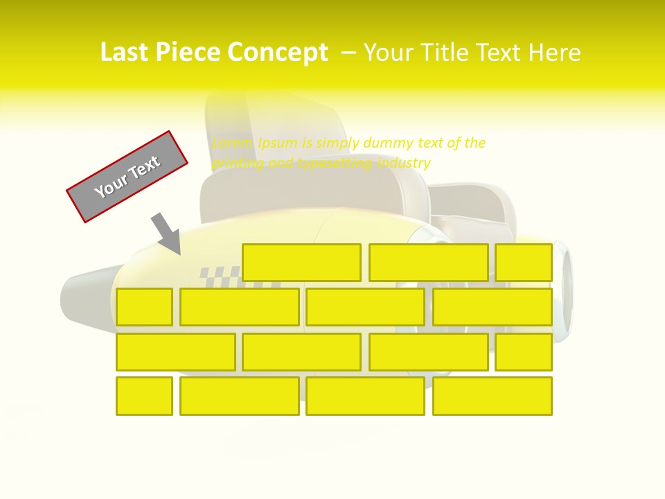 Airplane Background Transportation PowerPoint Template