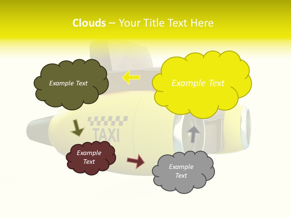 Airplane Background Transportation PowerPoint Template