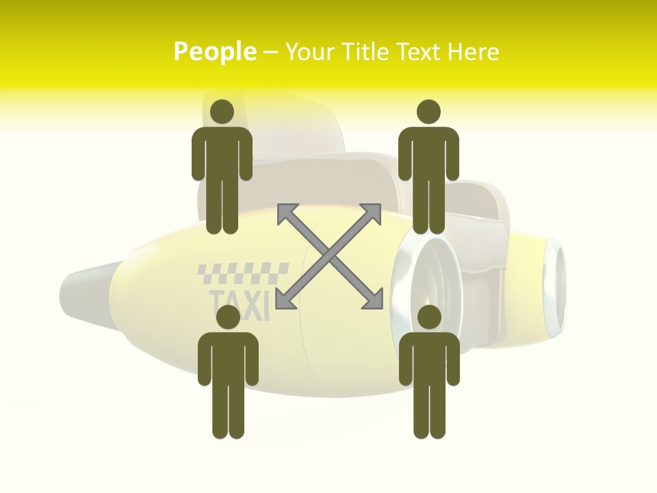 Airplane Background Transportation PowerPoint Template