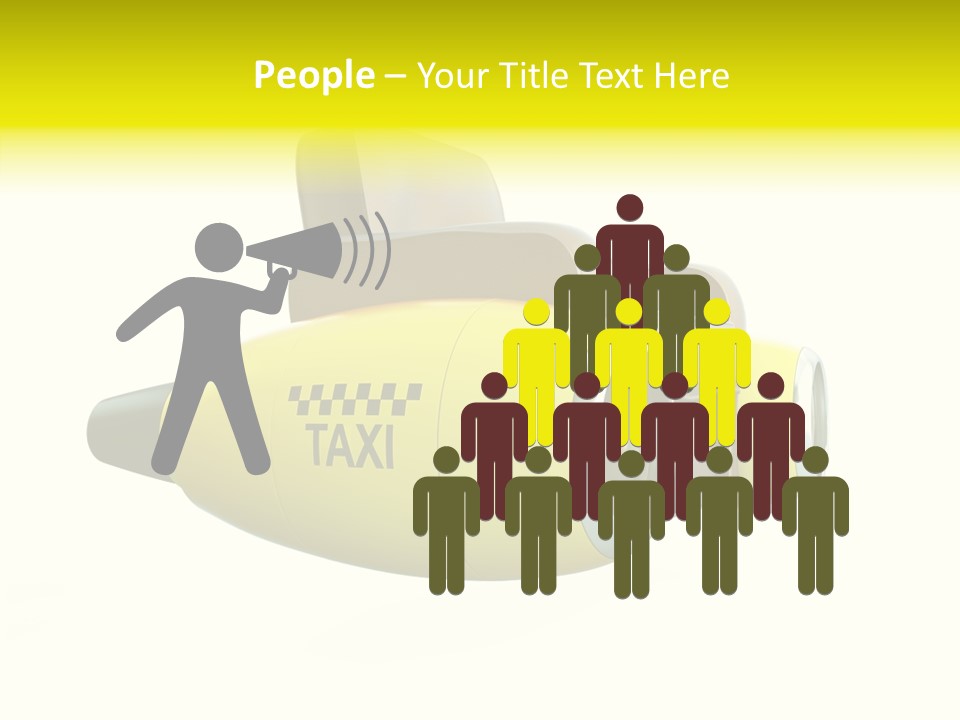 Airplane Background Transportation PowerPoint Template