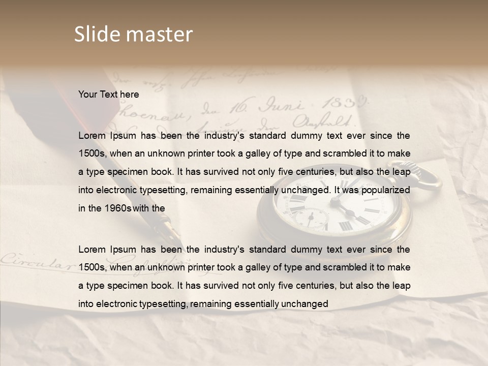 Pen Art Write PowerPoint Template