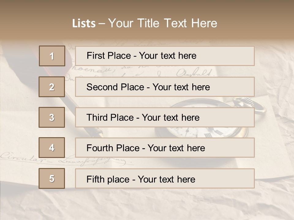 Pen Art Write PowerPoint Template