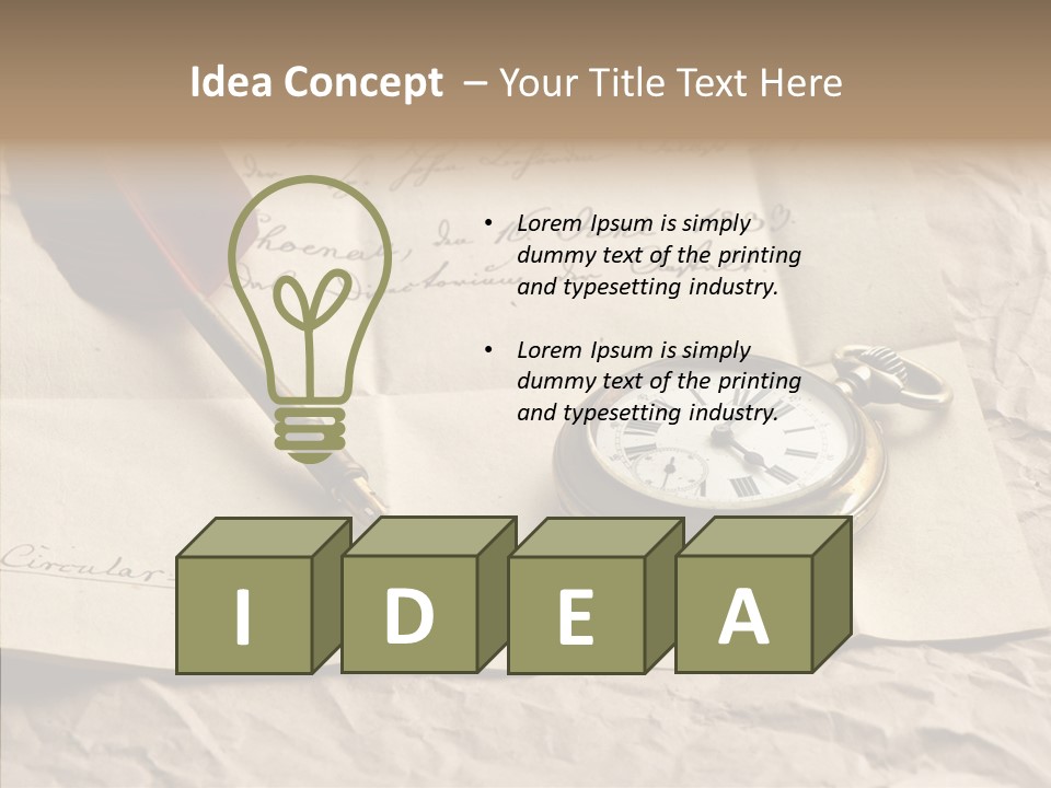 Pen Art Write PowerPoint Template