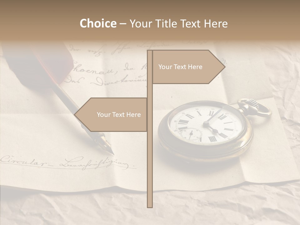 Pen Art Write PowerPoint Template