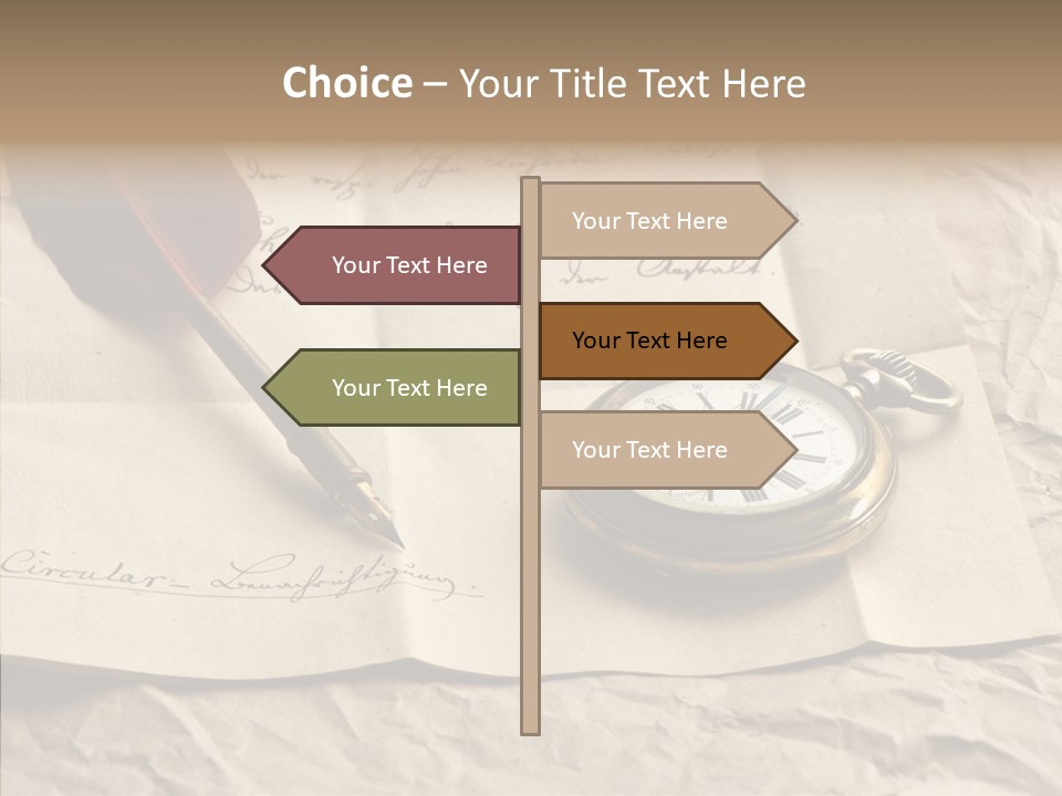 Pen Art Write PowerPoint Template