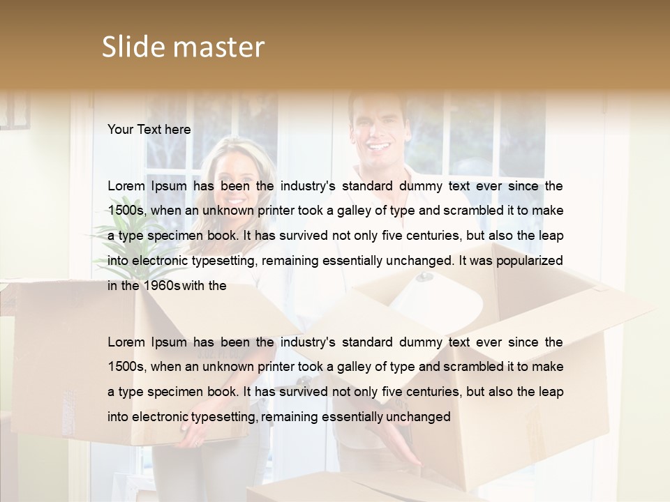 Two Room Background PowerPoint Template