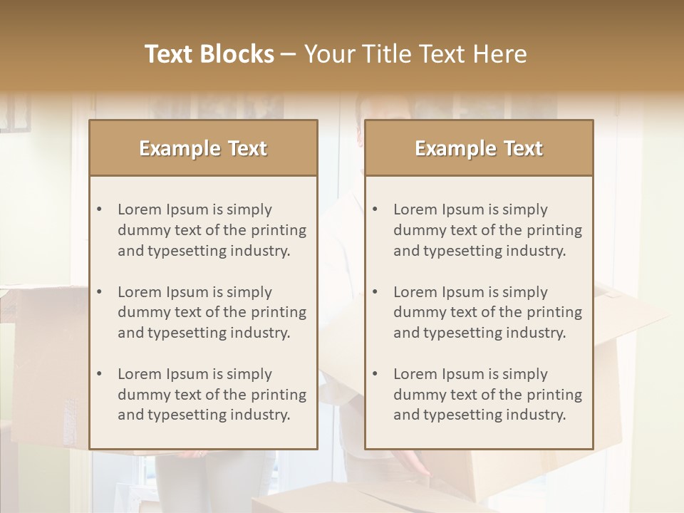 Two Room Background PowerPoint Template