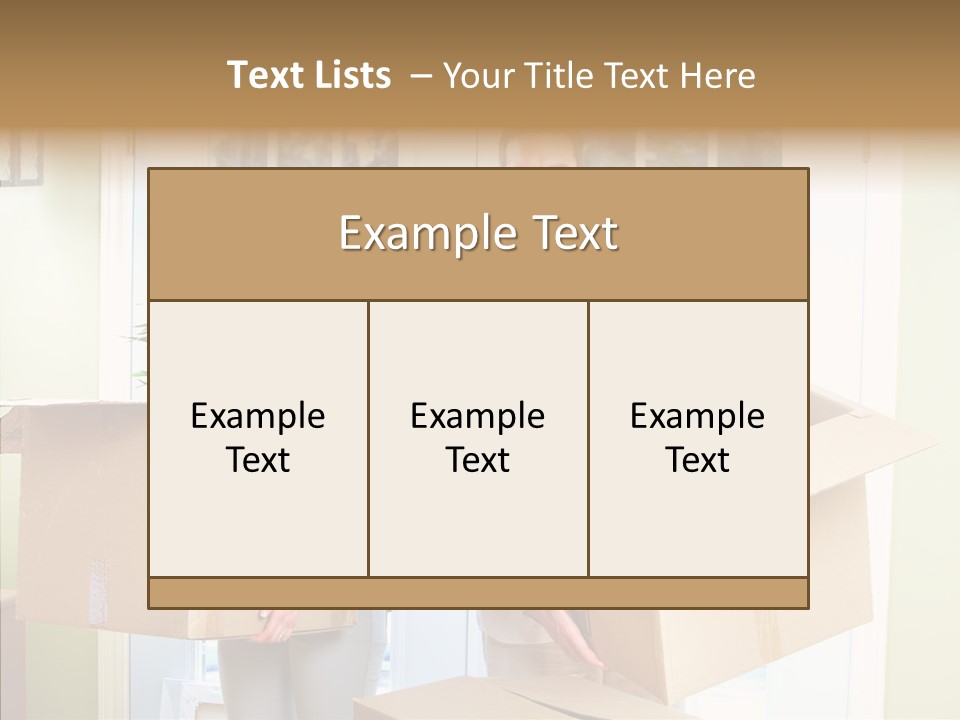 Two Room Background PowerPoint Template