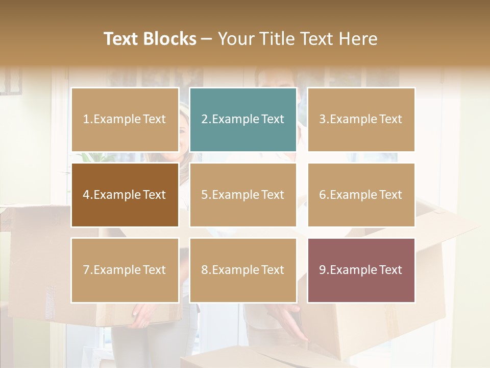 Two Room Background PowerPoint Template