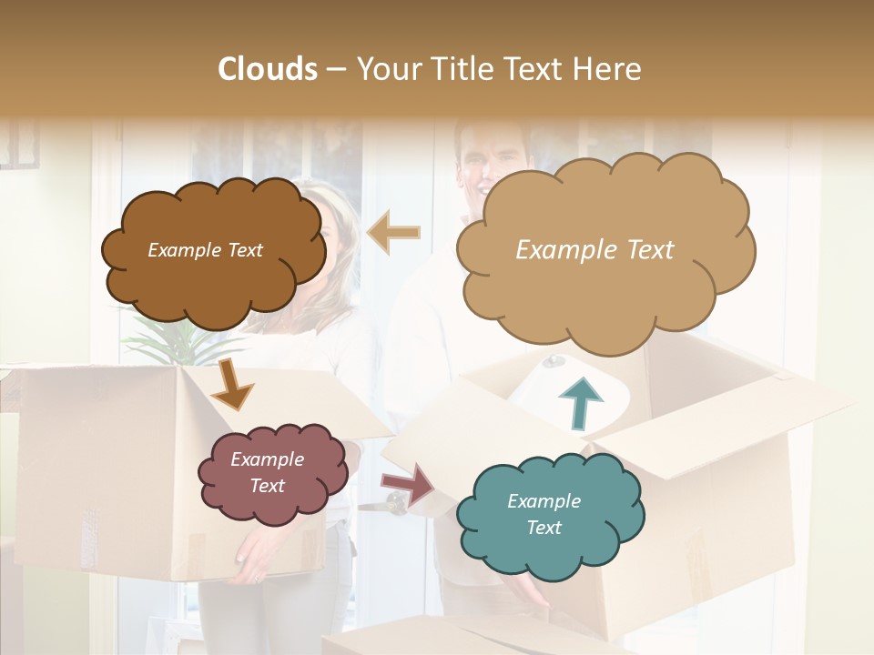 Two Room Background PowerPoint Template