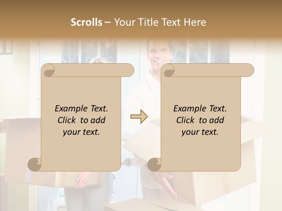 Two Room Background PowerPoint Template