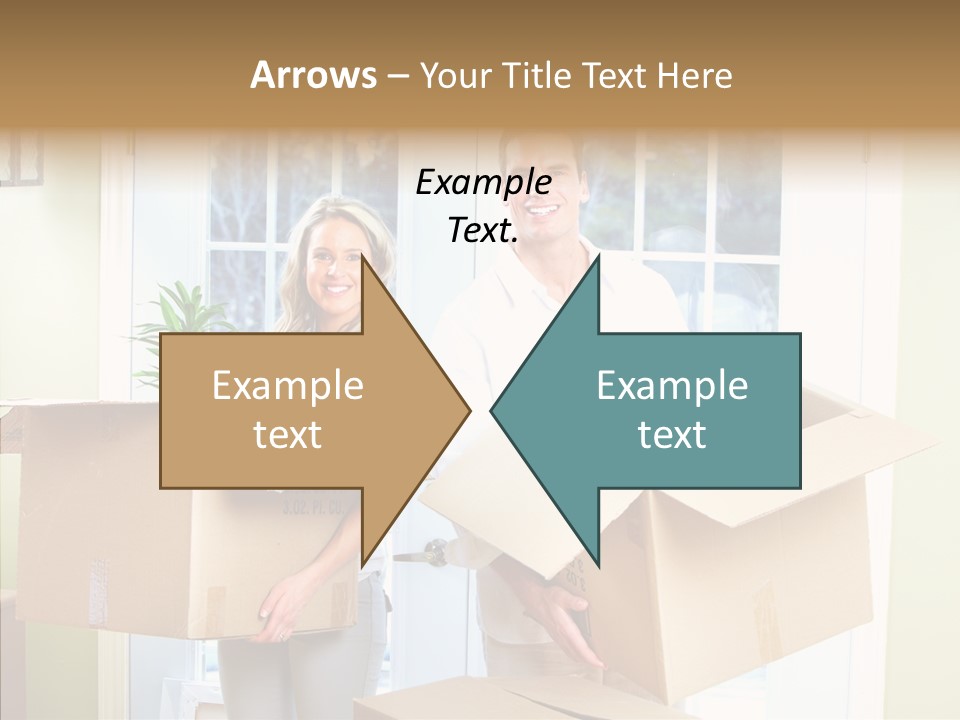Two Room Background PowerPoint Template