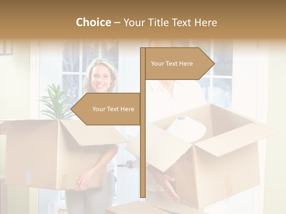 Two Room Background PowerPoint Template