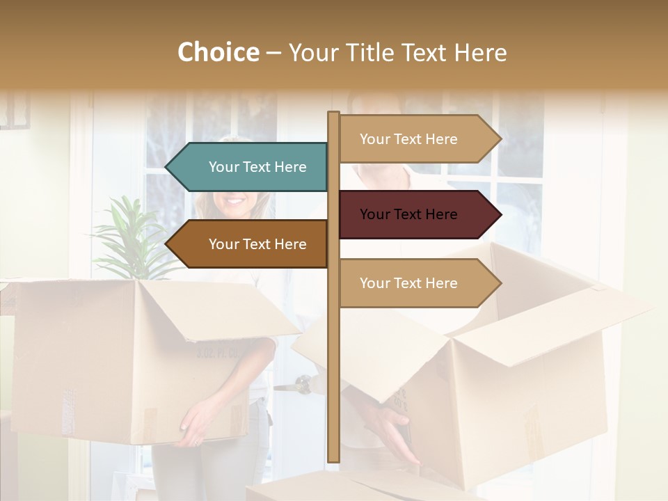 Two Room Background PowerPoint Template